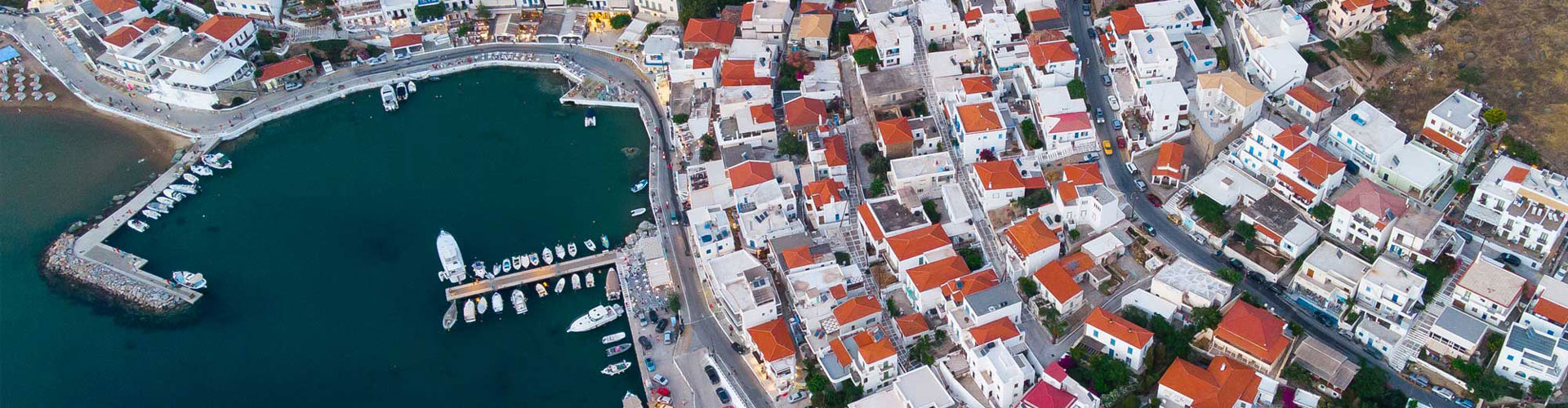 Andros island aerial